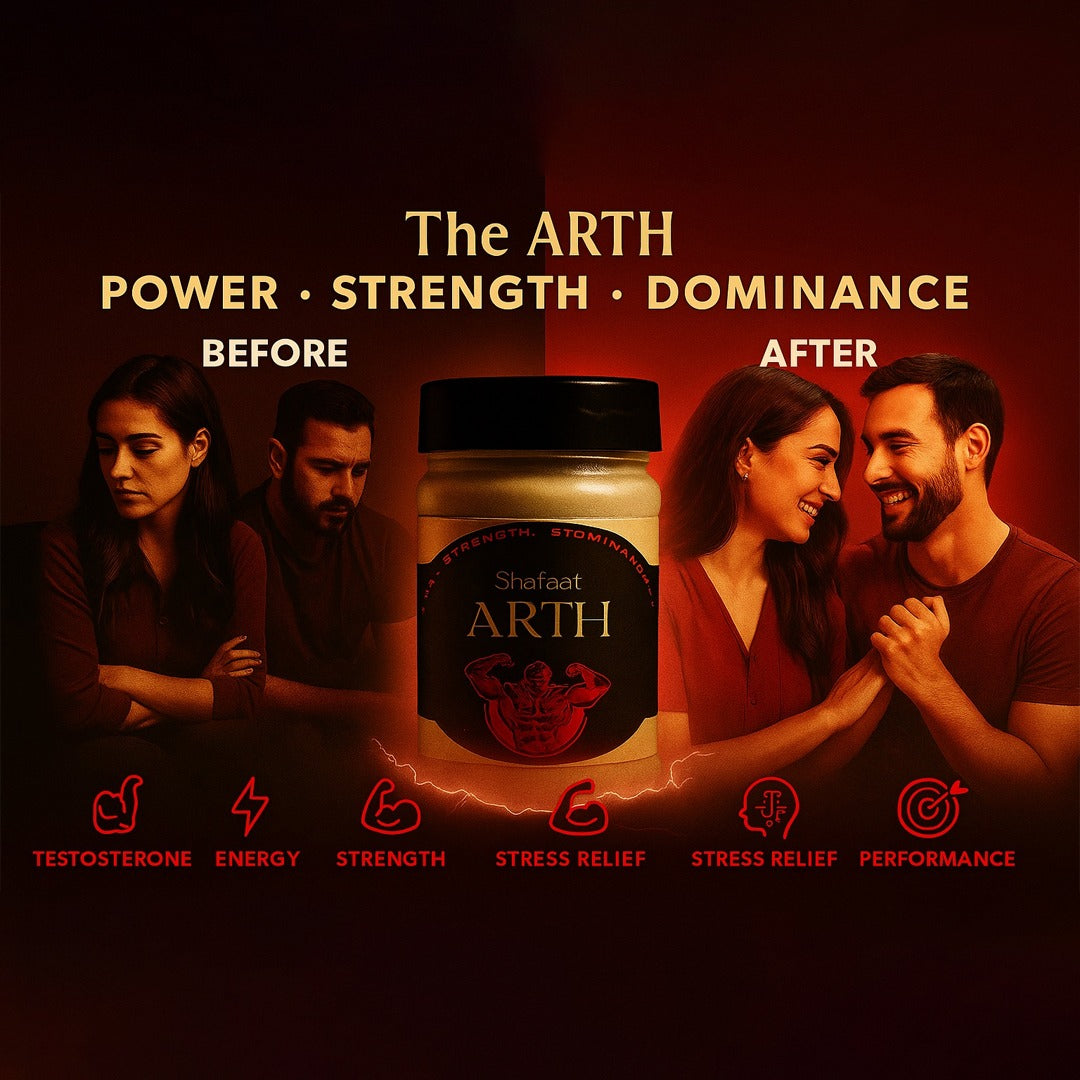 Shafaaf ARTH – Herbal Testosterone Booster for Men | Natural Strength & Stamina Enhancer | 100g